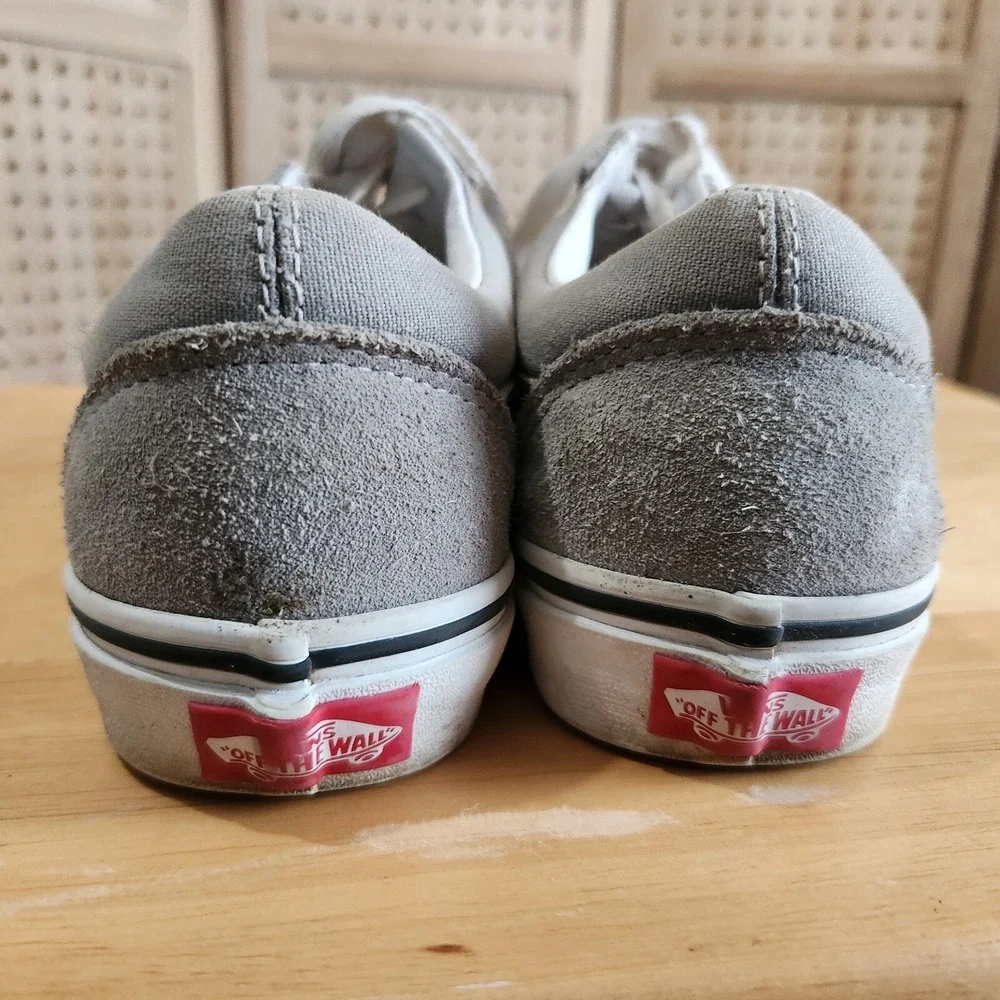 Vans Unisex Off The Wall Gray Casual‎ Shoes Sneakers Size 6 Women 4.5 Men 4.5 Y